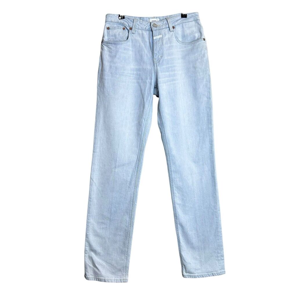 Closed Womens Straight Leg Jeans Blue Organic Cotton Size 27 Light Wash ITALY